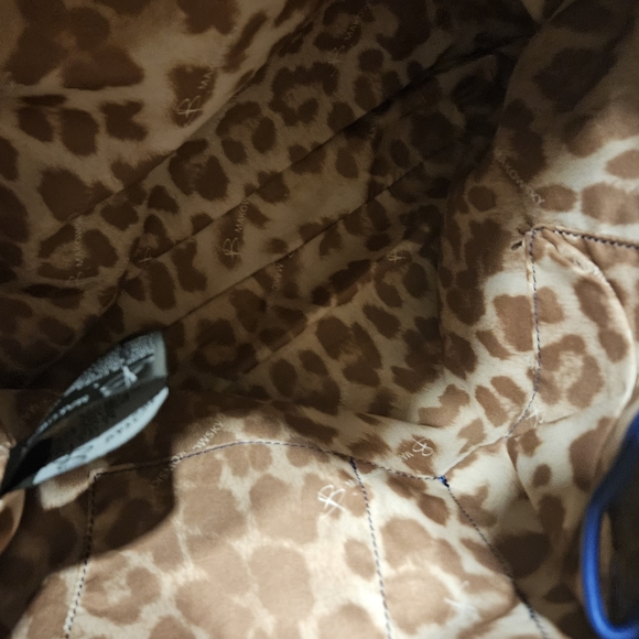 B Makowsky Blue shoulder bag with fringe. EUC NO CALL-OUTS - Picture 3 of 3